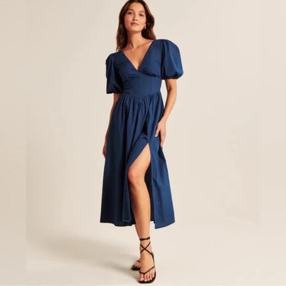 Abercrombie and Fitch Puff Sleeve Corset Dress